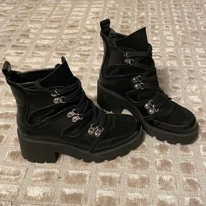 Black Platform Booties